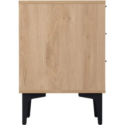 Miami 3 Drawer Bedside Locker - Oak Effe | Murphy Furniture