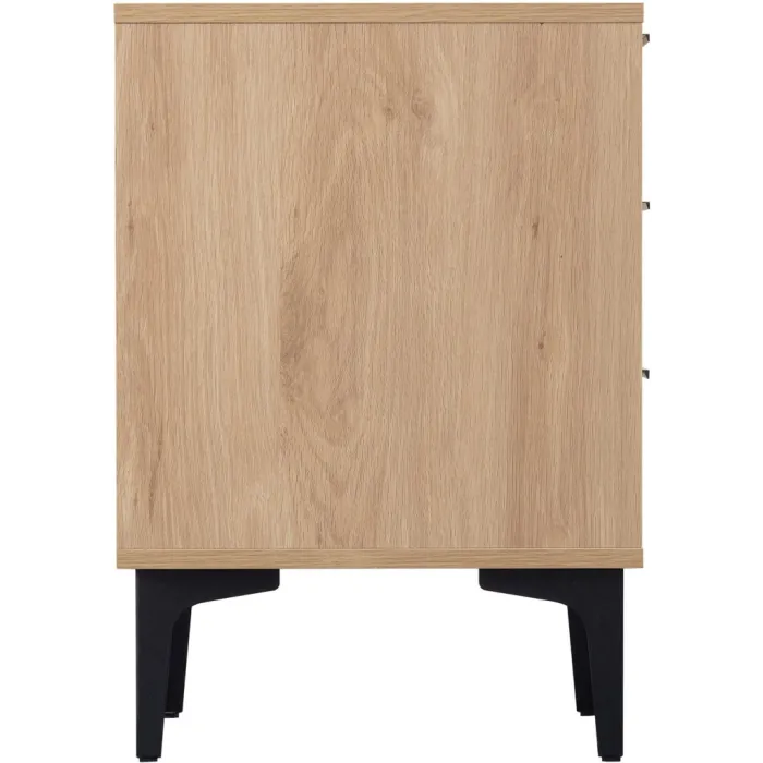 Miami 3 Drawer Bedside Locker - Oak Effe | Murphy Furniture