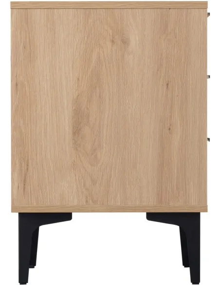 Miami 3 Drawer Bedside Locker - Oak Effe | Murphy Furniture