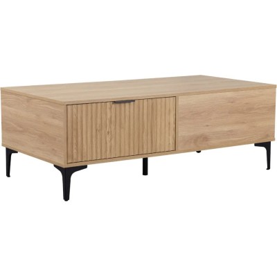 Miami 2 Drawer Coffee Table - Oak Effect | Murphy Furniture