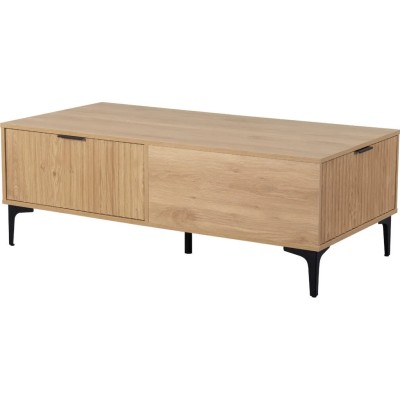Miami 2 Drawer Coffee Table - Oak Effect | Murphy Furniture