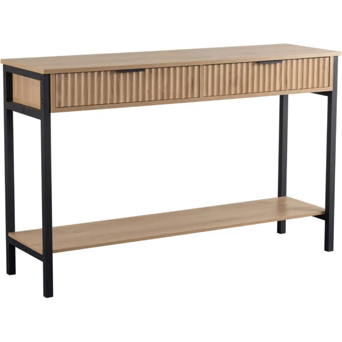 Miami 2 Drawer Console Table - Oak Effec | Murphy Furniture