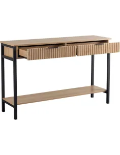 Miami 2 Drawer Console Table - Oak Effec | Murphy Furniture 2