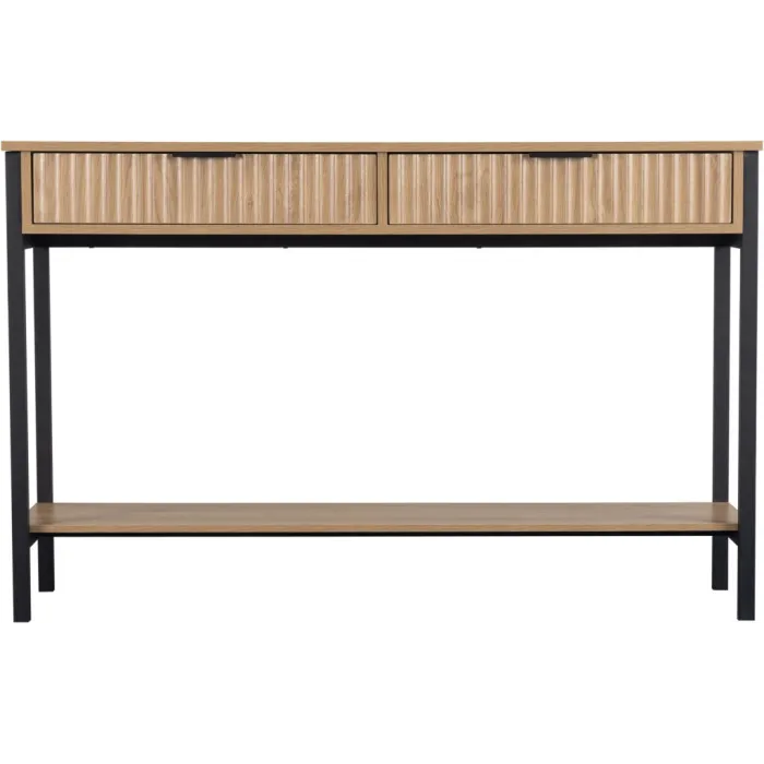 Miami 2 Drawer Console Table - Oak Effec | Murphy Furniture