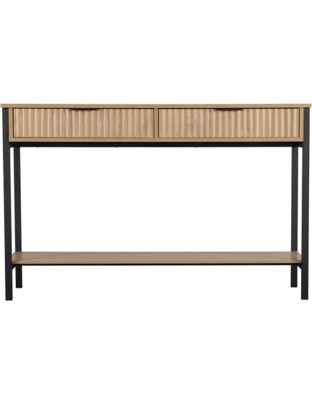 Miami 2 Drawer Console Table - Oak Effec | Murphy Furniture