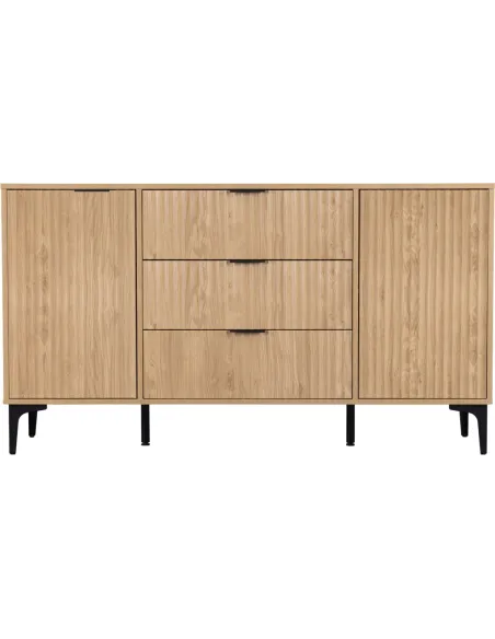 Miami 2 Door 3 Drawer Sideboard - Oak Ef | Murphy Furniture