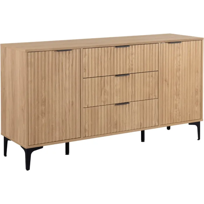Miami 2 Door 3 Drawer Sideboard - Oak Ef | Murphy Furniture