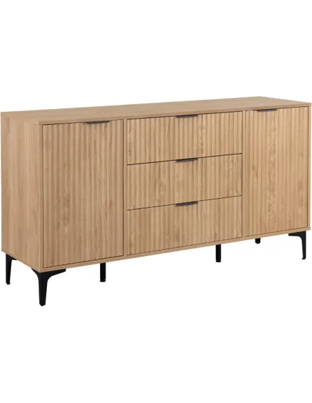 Miami 2 Door 3 Drawer Sideboard - Oak Ef | Murphy Furniture