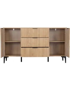 Miami 2 Door 3 Drawer Sideboard - Oak Ef | Murphy Furniture 2