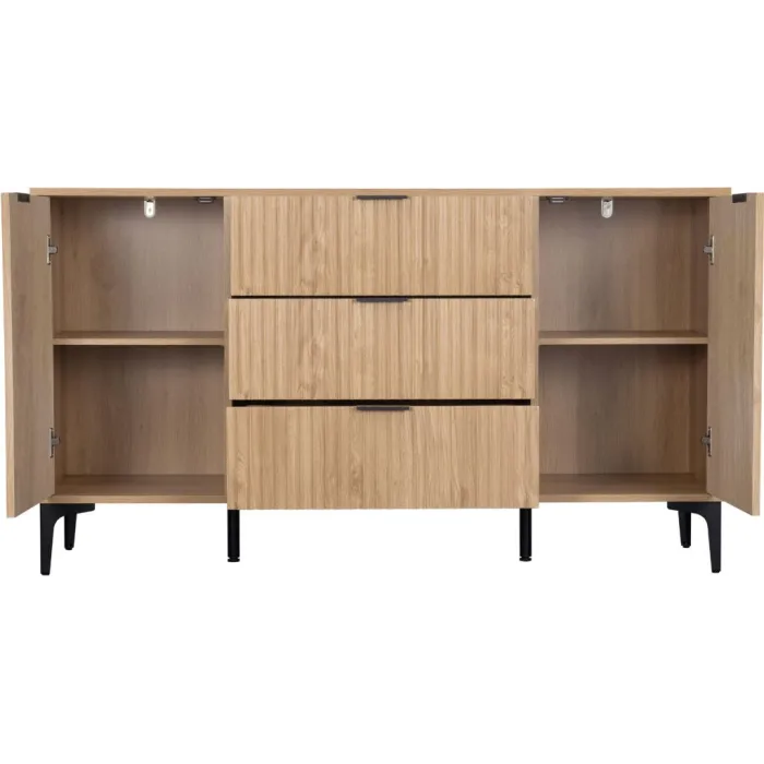 Miami 2 Door 3 Drawer Sideboard - Oak Ef | Murphy Furniture