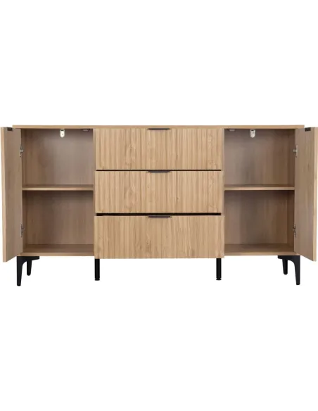 Miami 2 Door 3 Drawer Sideboard - Oak Ef | Murphy Furniture