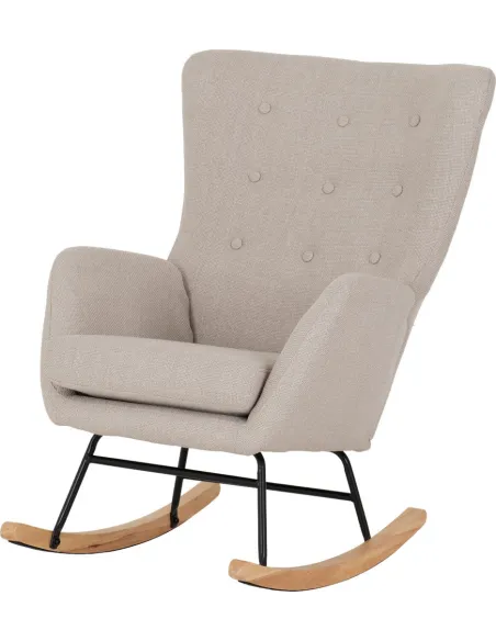 Hayden Rocking Chair - Beige Fabric | Murphy Furniture