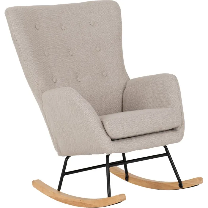 Hayden Rocking Chair - Beige Fabric | Murphy Furniture