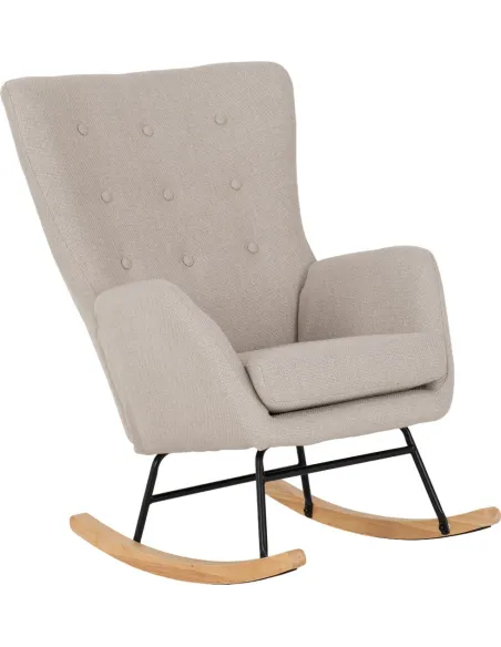 Hayden Rocking Chair - Beige Fabric | Murphy Furniture