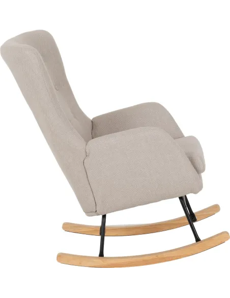 Hayden Rocking Chair - Beige Fabric | Murphy Furniture