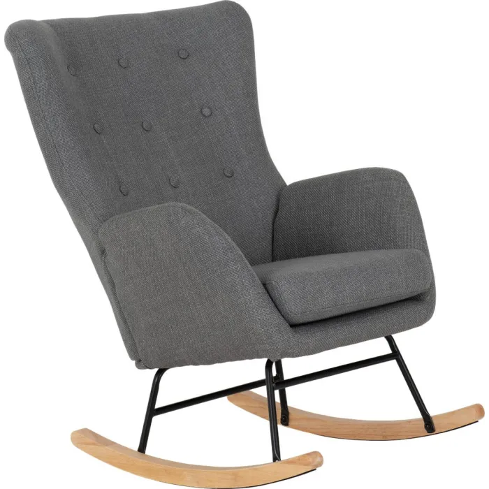 Hayden Rocking Chair - Dark Grey Fabric | Murphy Furniture
