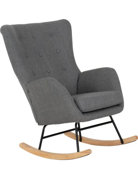 Hayden Rocking Chair - Dark Grey Fabric | Murphy Furniture