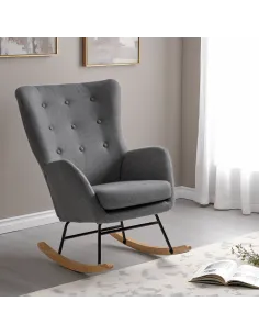 Hayden Rocking Chair - Dark Grey Fabric | Murphy Furniture