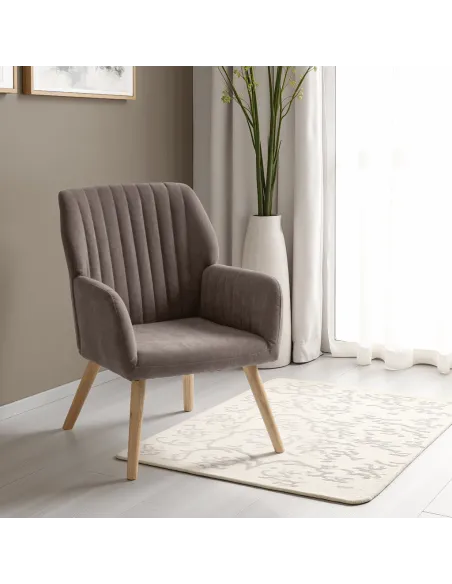 Jordan Occasional Chair - Brown Velvet F | Murphy Furniture