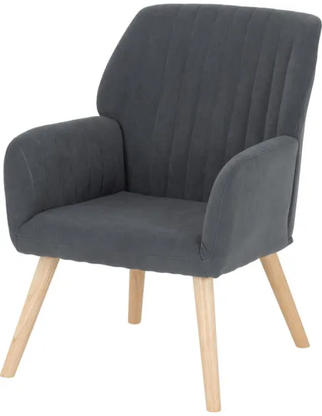 Jordan Occasional Chair - Dark Grey Velv | Murphy Furniture