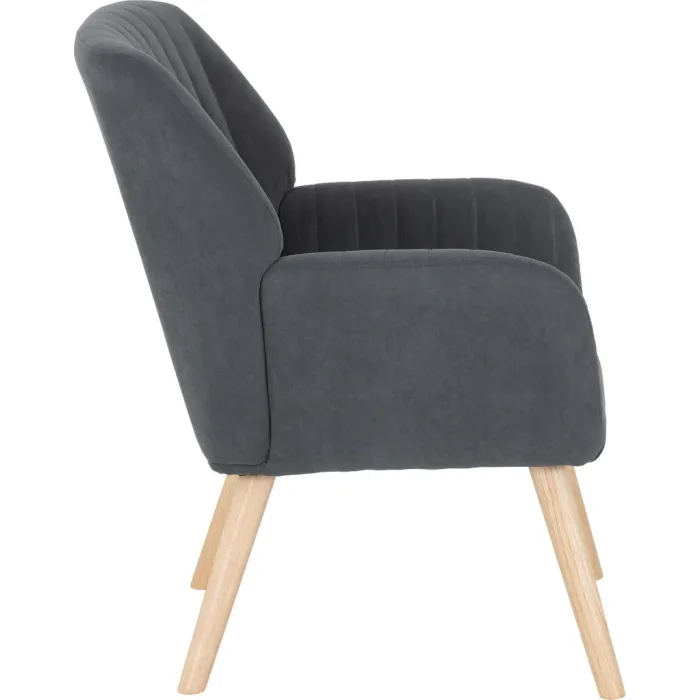 Jordan Occasional Chair - Dark Grey Velv | Murphy Furniture