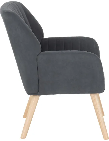 Jordan Occasional Chair - Dark Grey Velv | Murphy Furniture