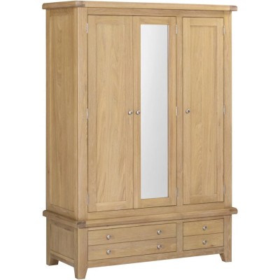 Windsor 3 Door 2 Drawer Wardrobe - Natur | Murphy Furniture