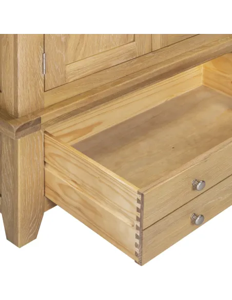 Windsor 3 Door 2 Drawer Wardrobe - Natur | Murphy Furniture