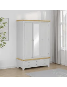 Windsor 3 Door 2 Drawer Wardrobe - Pebbl | Murphy Furniture