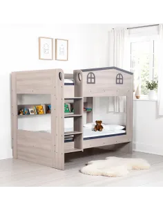 Hector Small Double Bunk Bed - Ash Grey | Murphy Furniture