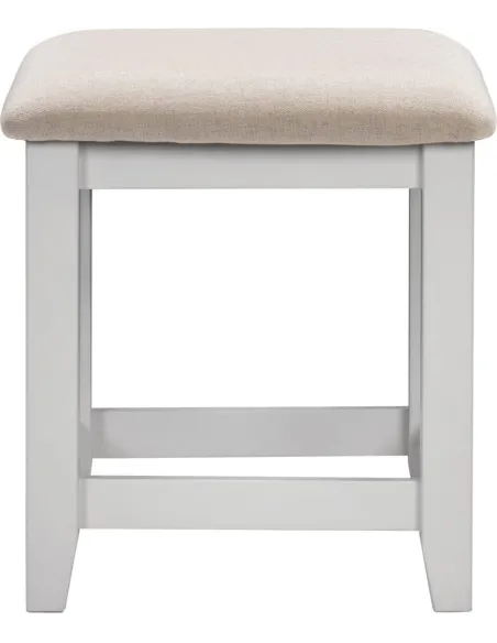 Windsor Dressing Table Stool - Pebble Gr | Murphy Furniture