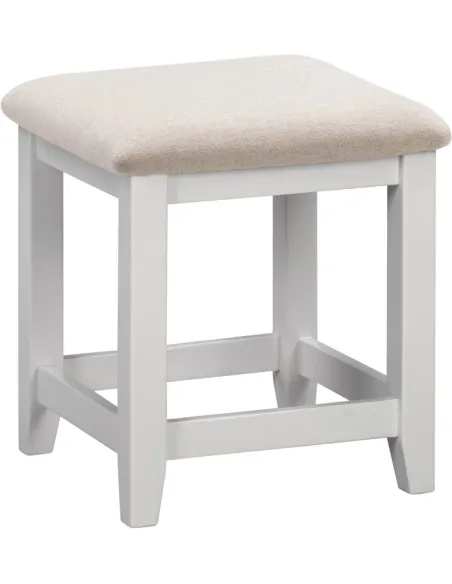 Windsor Dressing Table Stool - Pebble Gr | Murphy Furniture