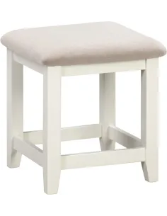 Windsor Dressing Table Stool - Ivory/Oat | Murphy Furniture