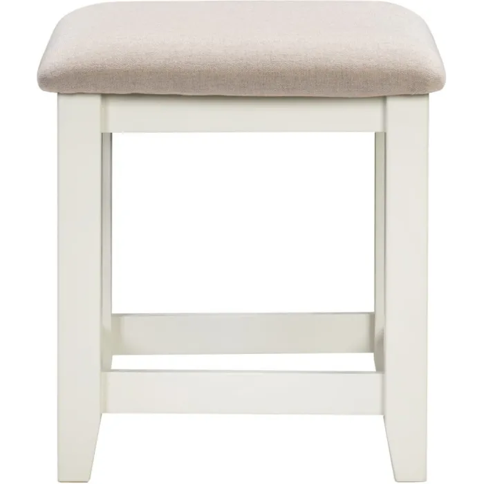 Windsor Dressing Table Stool - Ivory/Oat | Murphy Furniture