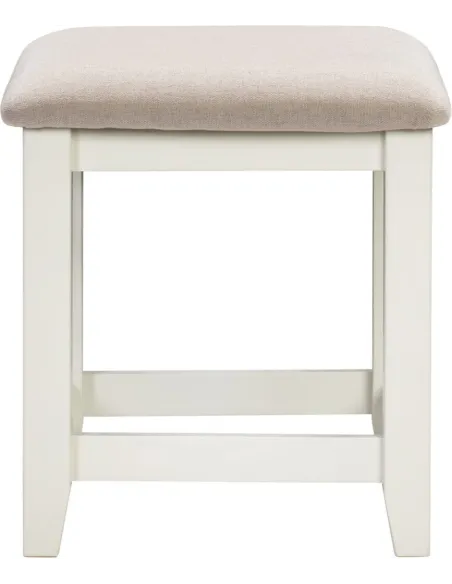 Windsor Dressing Table Stool - Ivory/Oat | Murphy Furniture