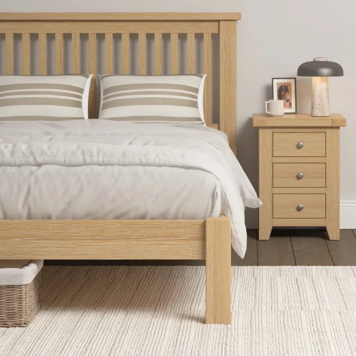 Windsor 5ft Low End Bedframe - Natural O | Murphy Furniture
