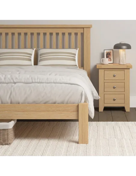 Windsor 5ft Low End Bedframe - Natural O | Murphy Furniture