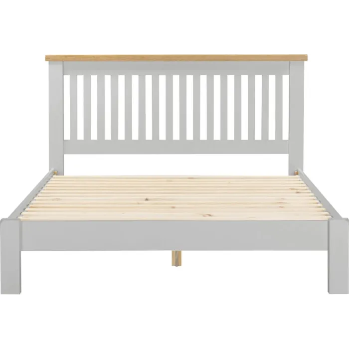 Windsor 5ft Low End Bedframe - Pebble Gr | Murphy Furniture