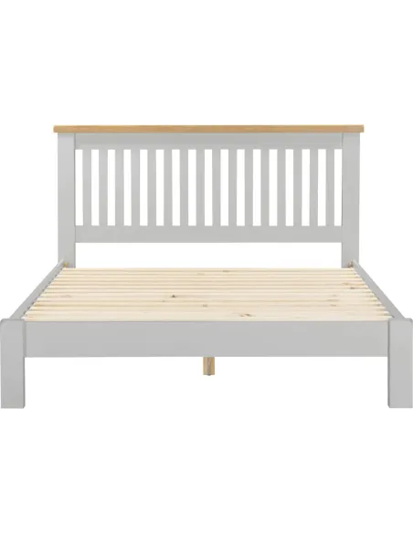 Windsor 5ft Low End Bedframe - Pebble Gr | Murphy Furniture