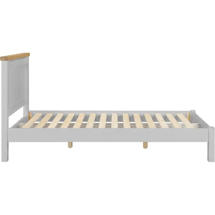 Windsor 5ft Low End Bedframe - Pebble Gr | Murphy Furniture