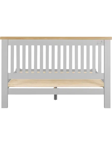 Windsor 5ft Low End Bedframe - Pebble Gr | Murphy Furniture