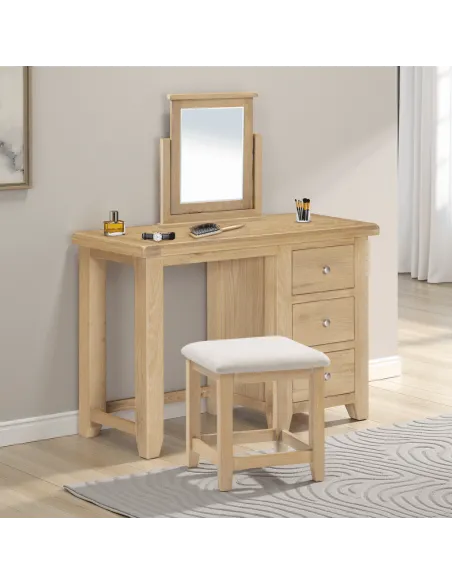 Windsor Dressing Table Stool - Natural O | Murphy Furniture