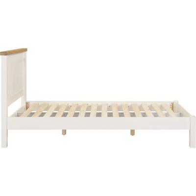 Windsor 5ft Low End Bedframe - Ivory/Oak | Murphy Furniture