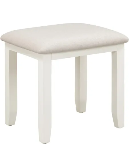 Bordeaux Dressing Table Stool - Ivory | Murphy Furniture
