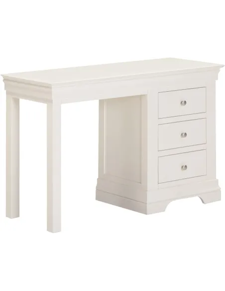 Bordeaux 3 Drawer Dressing Table - Ivory | Murphy Furniture