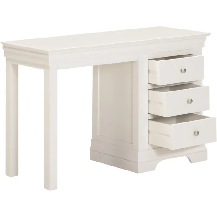 Bordeaux 3 Drawer Dressing Table - Ivory | Murphy Furniture