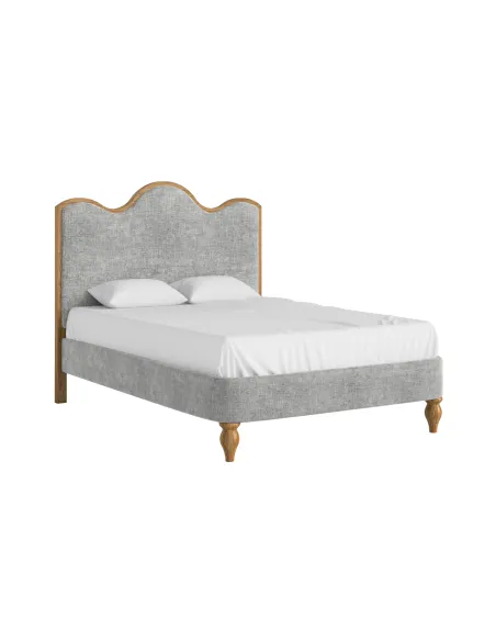 Verona 4ft6 Bedframe - Grey/Oak | Murphy Furniture