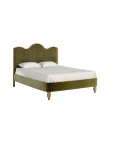Verona 5ft Bedframe - Green/Oak | Murphy Furniture