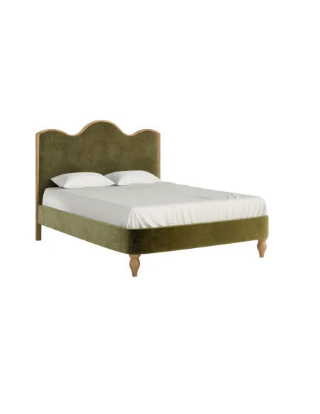 Verona 5ft Bedframe - Green/Oak | Murphy Furniture