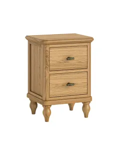 Verona Slim Bedside Locker - Oak | Murphy Furniture